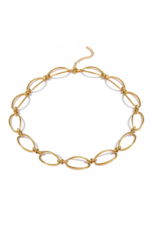 Ximena 18k Gold Plated Chain Choker