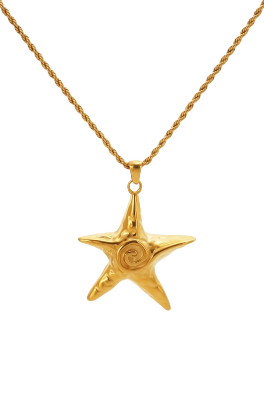 Dalaia 18k Gold Plated Starfish Pendant Necklace