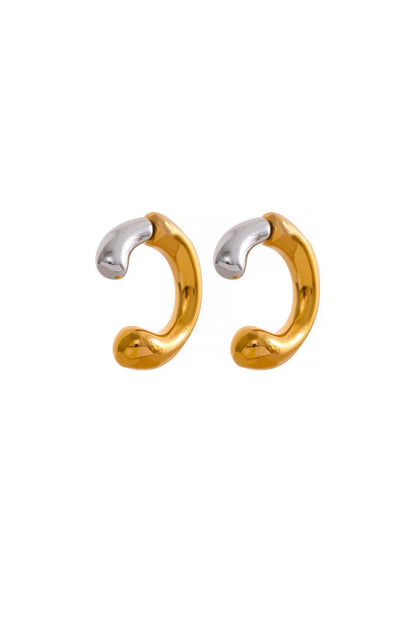 Zora 18k Gold Plated Two-Tone Molten Ear Jacket