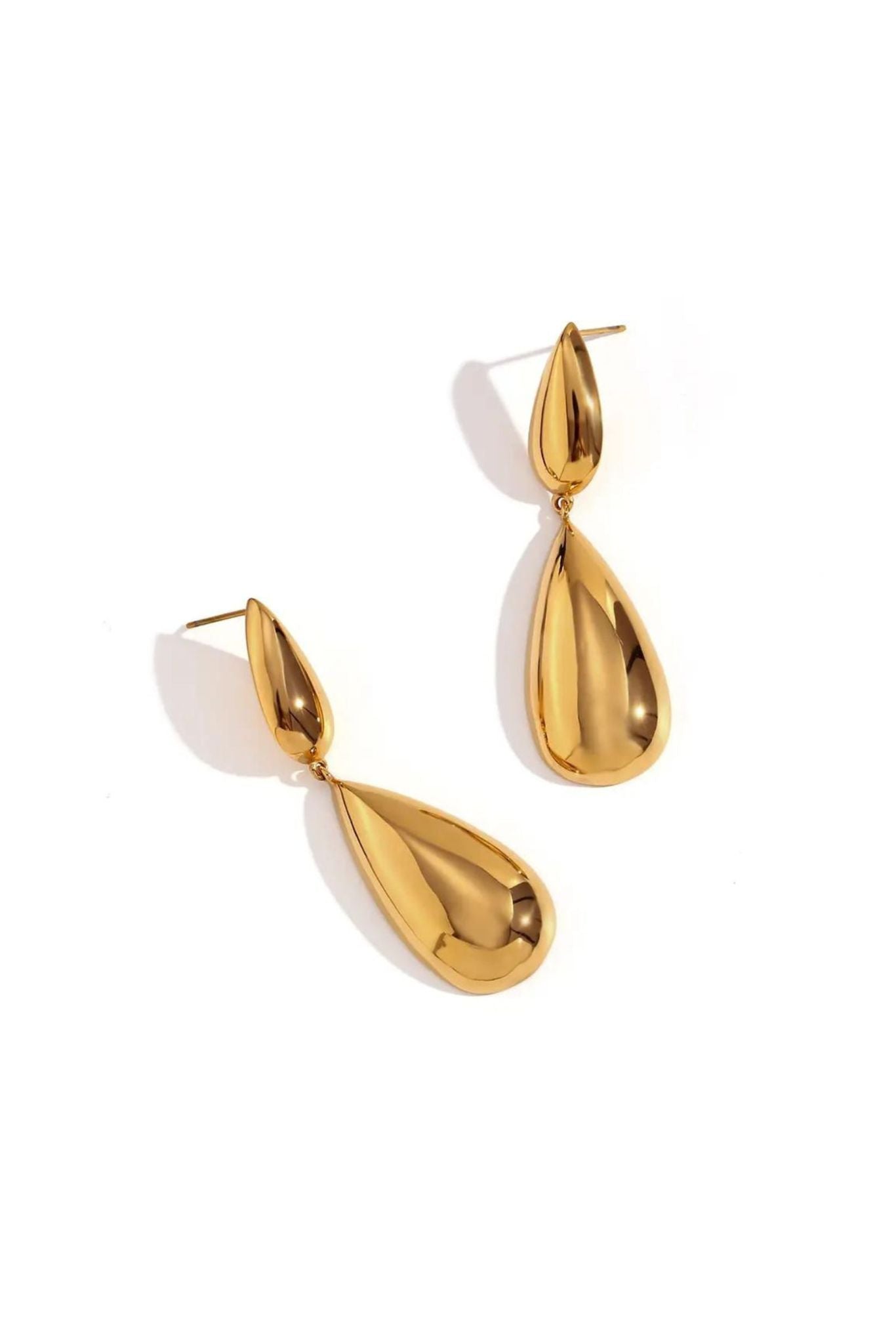 Deja 18k Gold Plated Drop Earrings