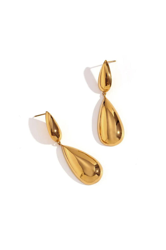 Deja 18k Gold Plated Drop Earrings