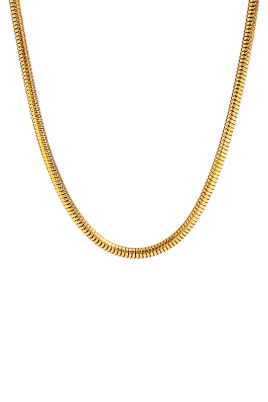 Rayna 18k Gold Plated Flex Snake Chain Necklace