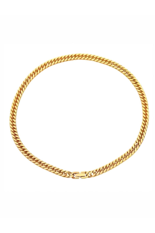 Athena 18k Gold Plated Cuban Chain Necklace