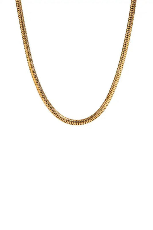 Rayna 18k Gold Plated Flex Snake Chain Necklace