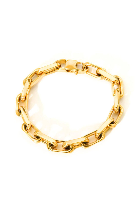 Serena 18k Gold Plated Chain Link Bracelet