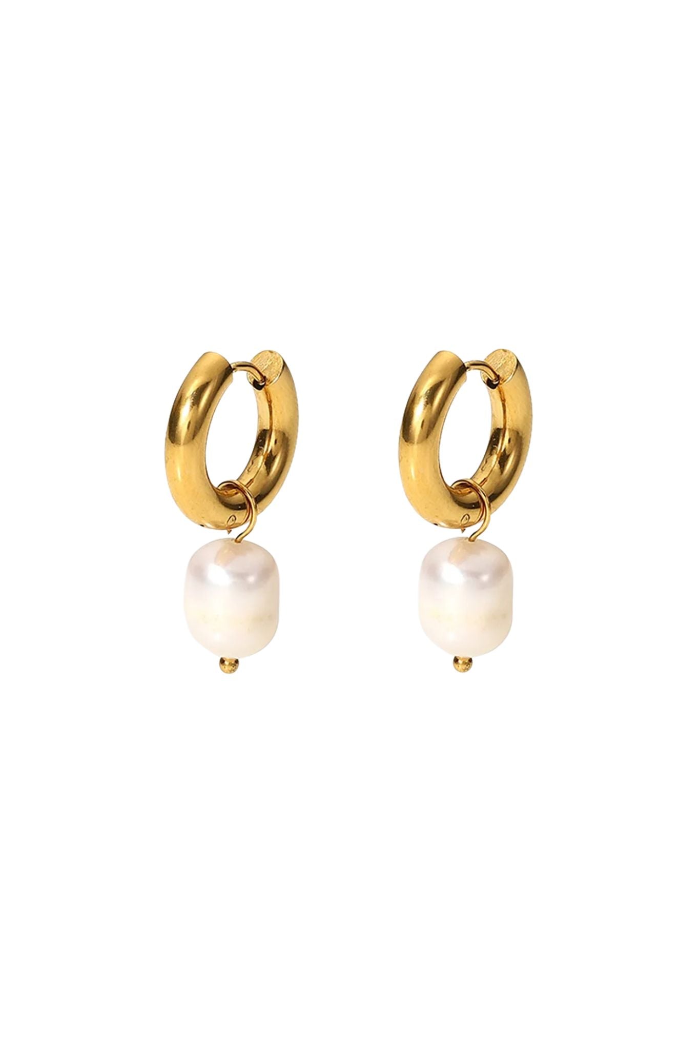 Cala 18k Gold Plated Pearl Drop Earrings