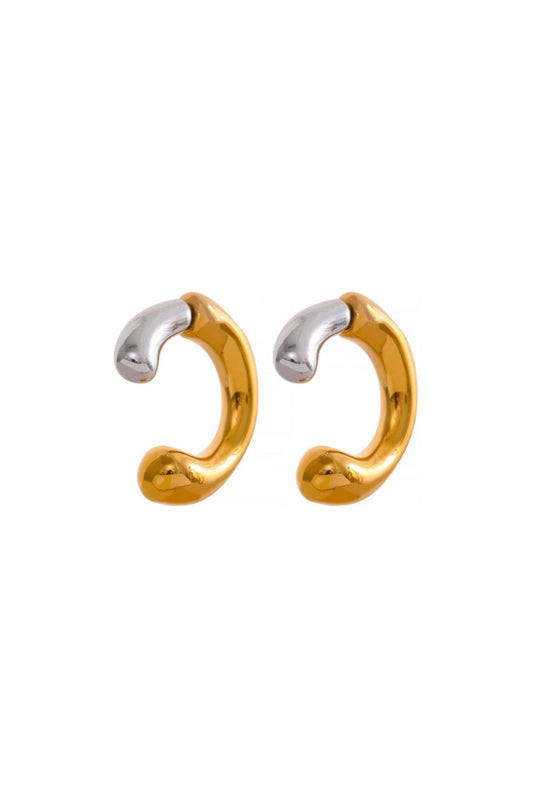 Zora 18k Gold Plated Two-Tone Molten Ear Jacket