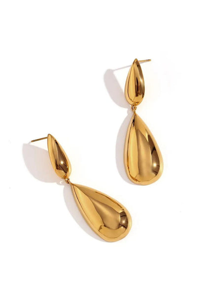 Deja 18k Gold Plated Drop Earrings